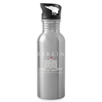 Berlin, Museum Alte Nationalgalerie, Zeichnung - Trinkflasche mit integriertem Trinkhalm - Lightsilver - Rechts