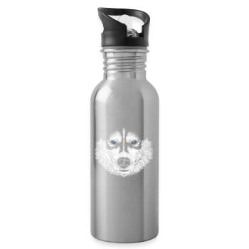Husky - Trinkflasche mit integriertem Trinkhalm - Lightsilver - Rechts