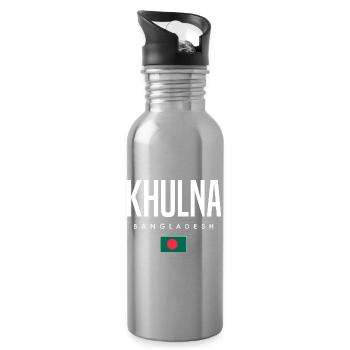 Khulna Bangladesh - Water bottle with straw - silver - Right
