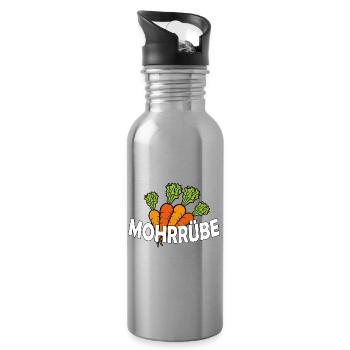 Carrot - Water bottle with straw - silver - Right