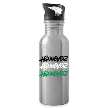 Hanover Double Graffiti Style - Water bottle with straw - silver - Right