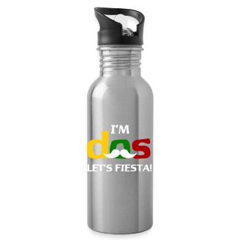 I'm Dos Let's Fiesta - Trinkflasche mit integriertem Trinkhalm - Lightsilver - Rechts