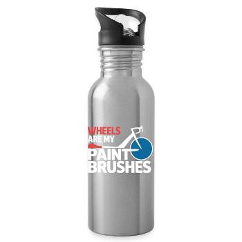 Professionelle Fahrradakrobatik-Performancekunst - Trinkflasche mit integriertem Trinkhalm - Lightsilver - Rechts