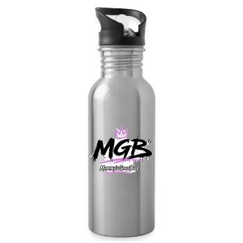 MGB – Le bon garçon de maman - Gourde avec paille intégrée - argent clair - Droite
