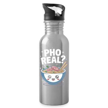 Pho Real Vietnamese Soup Pho - Trinkflasche mit integriertem Trinkhalm - Lightsilver - Rechts