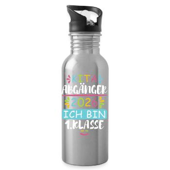 Daycare graduates 2026 - Water bottle with straw - silver - Right