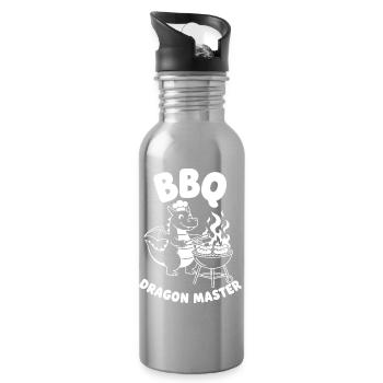 BBQ Drachenmeister Grill - Water bottle with straw - silver - Right