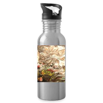 Flouter l’environnement - Gourde avec paille intégrée - argent clair - Droite