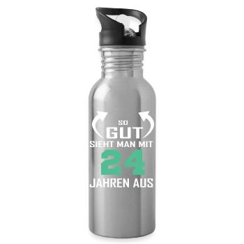 That's how good you look at 24 - Water bottle with straw - silver - Right