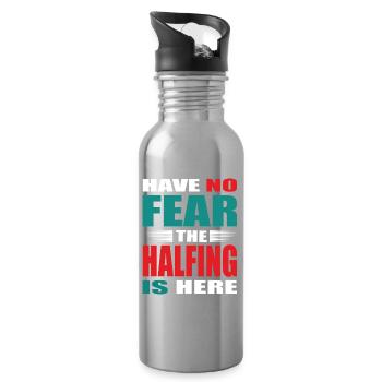 Have no Fear the Halfling is here Outfit - Trinkflasche mit integriertem Trinkhalm - Lightsilver - Rechts