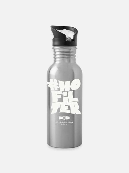 Do Your Own Thing 1989 Grafik - Trinkflasche mit integriertem Trinkhalm - Lightsilver