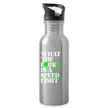Auto - Trinkflasche mit integriertem Trinkhalm - Lightsilver - Rechts