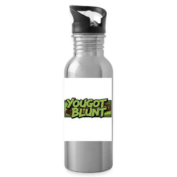 Diction de dessin animé YouGotBlunt - Gourde avec paille intégrée - argent clair - Droite