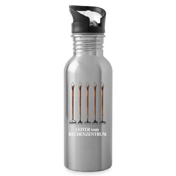 Leiter Vom Rechenzentrum Gartenarbeit Gärtner - Trinkflasche mit integriertem Trinkhalm - Lightsilver - Rechts