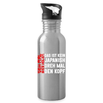 Go get beer Funny beer Drinking joy - Water bottle with straw - silver - Right