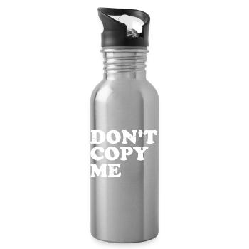 don't copy me - Water bottle with straw - silver - Right