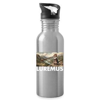 Mausefalle - Trinkflasche mit integriertem Trinkhalm - Lightsilver - Rechts