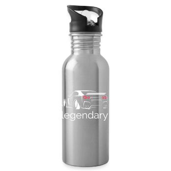 gtr racing legends classic cars Autos - Trinkflasche mit integriertem Trinkhalm - Lightsilver - Rechts