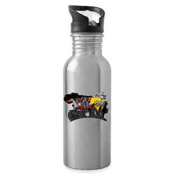 0961 Case cart - Water bottle with straw - silver - Right