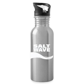 VAGUE DE SEL - Gourde avec paille intégrée - argent clair - Droite