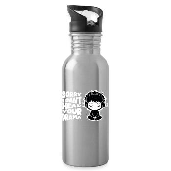 No Drama Relaterable Manga-Kopfhörer - Trinkflasche mit integriertem Trinkhalm - Lightsilver - Rechts