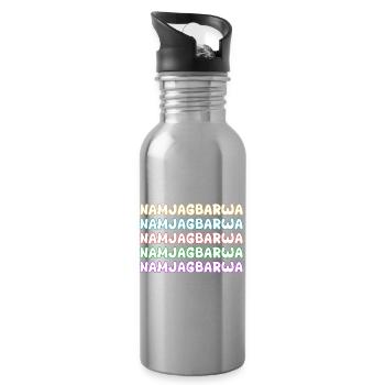 Bergsteigen Namjagbarwa - Trinkflasche mit integriertem Trinkhalm - Lightsilver - Rechts