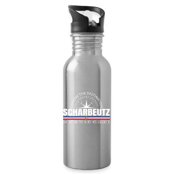 Scharbeutz - Trinkflasche mit integriertem Trinkhalm - Lightsilver - Rechts