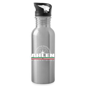 Ahlen - Trinkflasche mit integriertem Trinkhalm - Lightsilver - Rechts