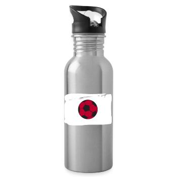 Japan Nippon Nihon JAPANESE Asia Sport FAN - Water bottle with straw - silver - Right