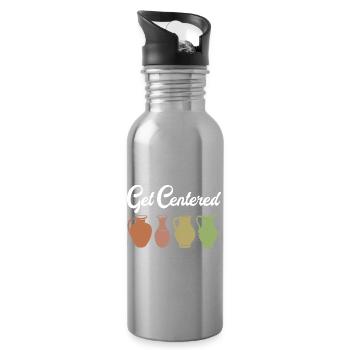 pottery - Water bottle with straw - silver - Right