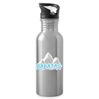 Hiking Babatag - Water bottle with straw - silver - Right