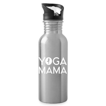 Yoga Mama - Gourde avec paille intégrée - argent clair - Droite