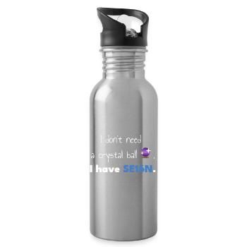 SAP-SE16N-CrystalBall - Trinkflasche mit integriertem Trinkhalm - Lightsilver - Rechts