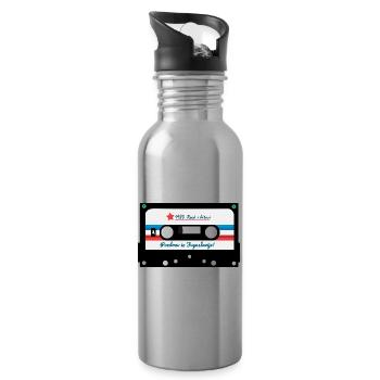 Pozdrav iz Yugoslavije - kaseta - Yougoslavie Retro - Gourde avec paille intégrée - argent clair - Droite