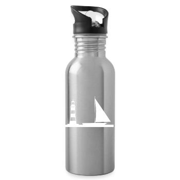 Sail - Water bottle with straw - silver - Right