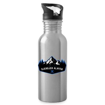 Djerdjer_Alayen_2 - Water bottle with straw - silver - Right