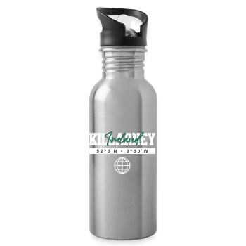 Killarney Irland Koordinaten Reise Souvenir - Trinkflasche mit integriertem Trinkhalm - Lightsilver - Rechts