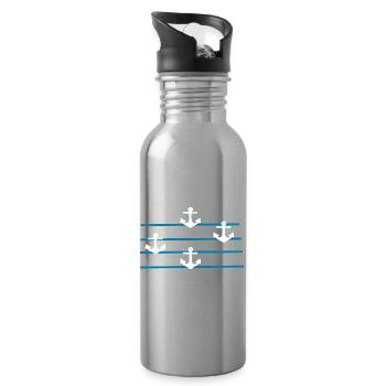 Ancre Allemagne du Nord Sailor Sailor Captain - Gourde avec paille intégrée - argent clair - Droite