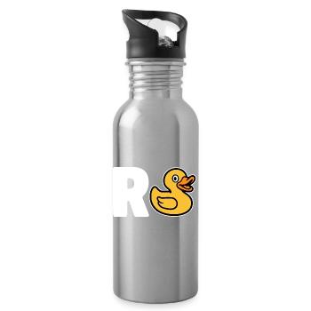 R Duck - Pension - Water bottle with straw - silver - Right