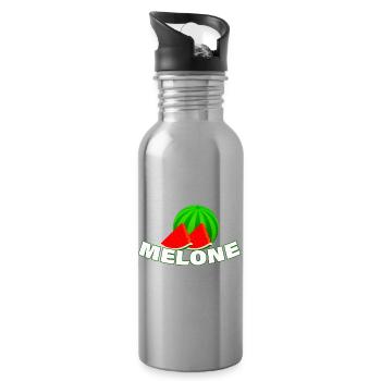 melon - Water bottle with straw - silver - Right