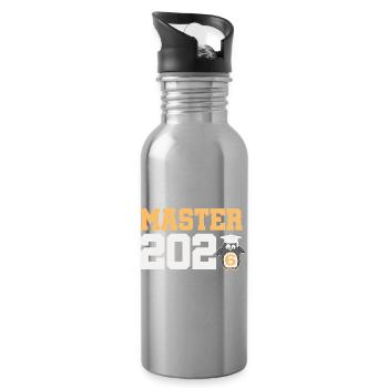 Master 2026 Graduation Graduation - Water bottle with straw - silver - Right