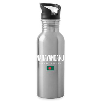 Narayanganj Bangladesh - Water bottle with straw - silver - Right