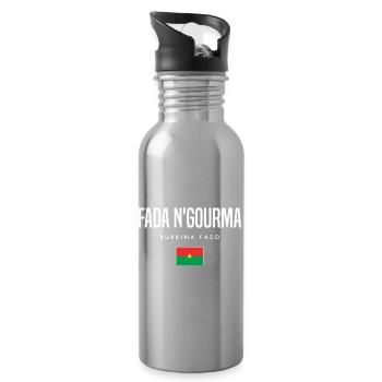Fada N'gourma Burkina Faso - Gourde avec paille intégrée - argent clair - Droite