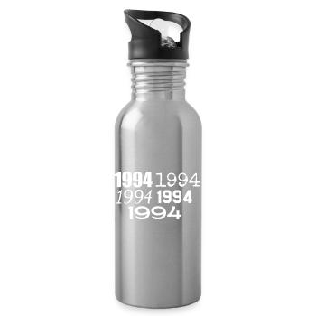 1994 - Water bottle with straw - silver - Right