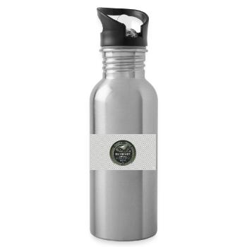 DU SIEHST - Trinkflasche mit integriertem Trinkhalm - Lightsilver - Rechts