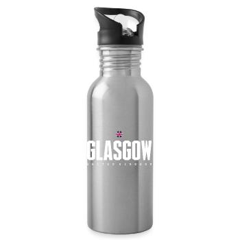 Glasgow - Gourde avec paille intégrée - argent clair - Droite