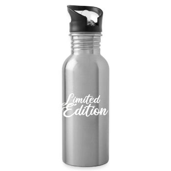 Édition limitée - Gourde avec paille intégrée - argent clair - Droite
