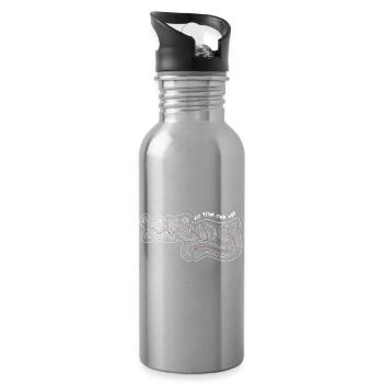 Outdoor - Water bottle with straw - silver - Right