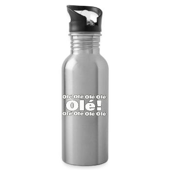 Olé - Trinkflasche mit integriertem Trinkhalm - Lightsilver - Rechts