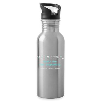 Systemfehler ‒ brain.exe reagiert nicht - Trinkflasche mit integriertem Trinkhalm - Lightsilver - Rechts